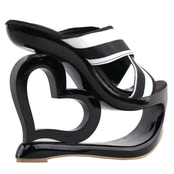 dress shoes lf40218 show story glam black white cross over heart heel wedge wedding slip-ons sandals
dress shoes lf40218 show story glam black white cross over heart heel wedge wedding slip-ons sandals