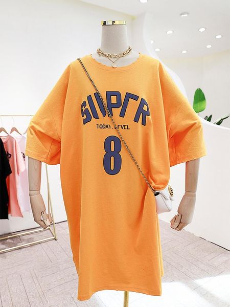 plus size women's clothing korean style loose slimming round-neck long cotton dress woman tshirts t-shirt, White
plus size women's clothing korean style loose slimming round-neck long cotton dress woman tshirts t-shirt, White