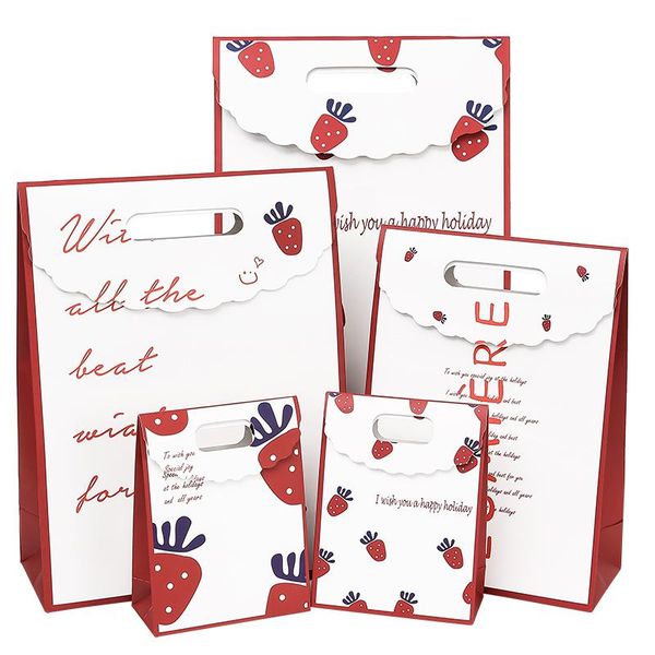 gift wrap arrival folding red paper bags strawberry design fodable paperboard for festival standard using
gift wrap arrival folding red paper bags strawberry design fodable paperboard for festival standard using