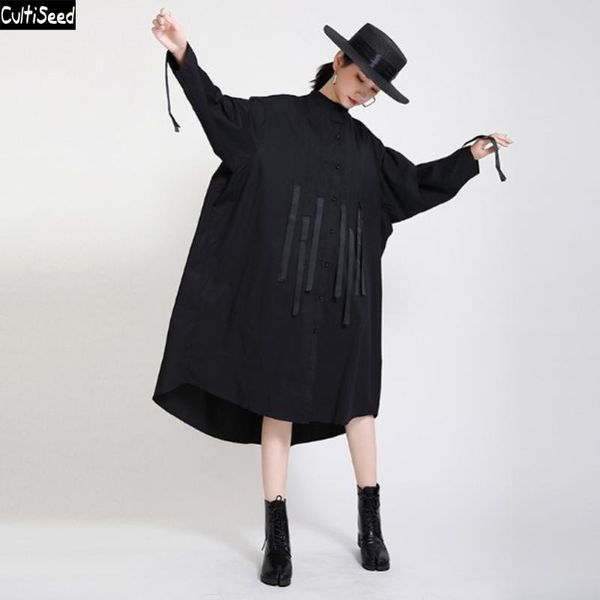 cultiseed women loose casual long dress female autumn fashion drawstring strap tassel sleeve ladies holiday dresses, Black;gray
cultiseed women loose casual long dress female autumn fashion drawstring strap tassel sleeve ladies holiday dresses, Black;gray