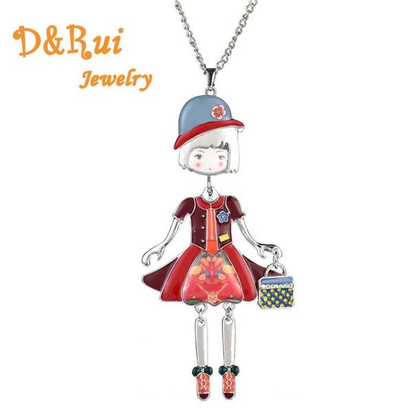 pendant necklaces handmade lovely doll pendants for women girls fashion sweater chains enamel alloy metal necklace jewelry accessories, Silver
pendant necklaces handmade lovely doll pendants for women girls fashion sweater chains enamel alloy metal necklace jewelry accessories, Silver
