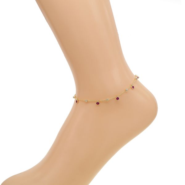 2020 fashion delicate anklet bracelet for women 21+5cm 925 sterling silver foot chain multi layer pendent red cz jewelry, Red;blue
2020 fashion delicate anklet bracelet for women 21+5cm 925 sterling silver foot chain multi layer pendent red cz jewelry, Red;blue