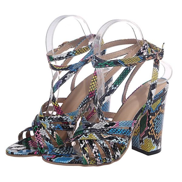 woman sandals summer explosion models plus size colorful snakeskin pattern female high heels fashion wild slippers, Black
woman sandals summer explosion models plus size colorful snakeskin pattern female high heels fashion wild slippers, Black