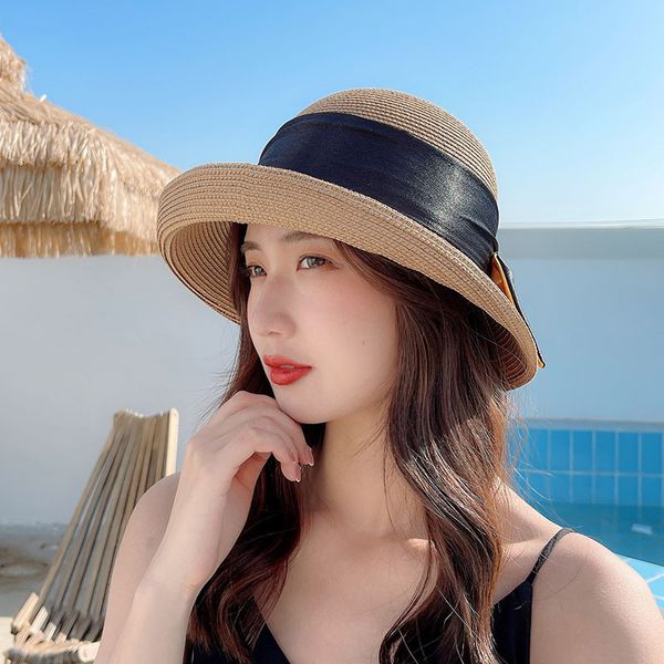 fisherman's hat is versatile in spring and summer, bowknot hat, korean half rolled edge basin hat, sweet, suitable for round face basin, Blue;gray
fisherman's hat is versatile in spring and summer, bowknot hat, korean half rolled edge basin hat, sweet, suitable for round face basin, Blue;gray