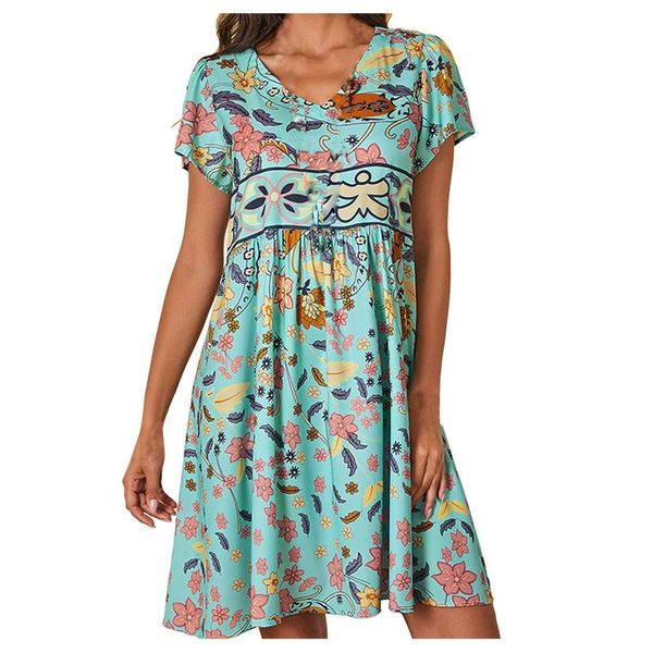 casual dresses women's summer floral boho midi dress loose v neck short sleeve beach 2021 bohemian print sundress robe femme, Black;gray
casual dresses women's summer floral boho midi dress loose v neck short sleeve beach 2021 bohemian print sundress robe femme, Black;gray