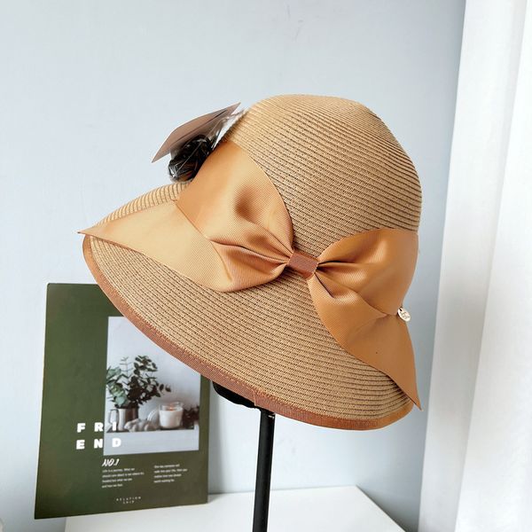 big hat japanese designer university bowknot fisherman's women's summer sun proof straw satin feeling hepburn style wrapped basin, Blue;gray
big hat japanese designer university bowknot fisherman's women's summer sun proof straw satin feeling hepburn style wrapped basin, Blue;gray