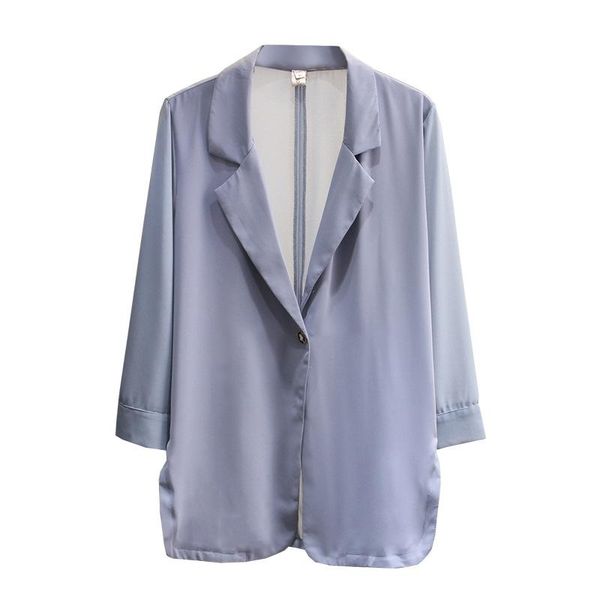 plus size outerwear & coats summer 2021 women blazer fashion casual clothes female chiffon splice suntan-proof wear, Black
plus size outerwear & coats summer 2021 women blazer fashion casual clothes female chiffon splice suntan-proof wear, Black