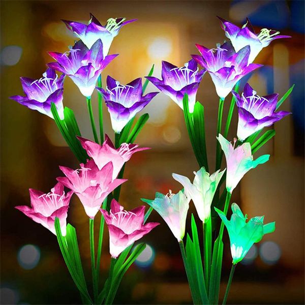 solar lamps simulation lily flower led light home decor outdoor garden decoration lawn lamp waterproof landscape
solar lamps simulation lily flower led light home decor outdoor garden decoration lawn lamp waterproof landscape