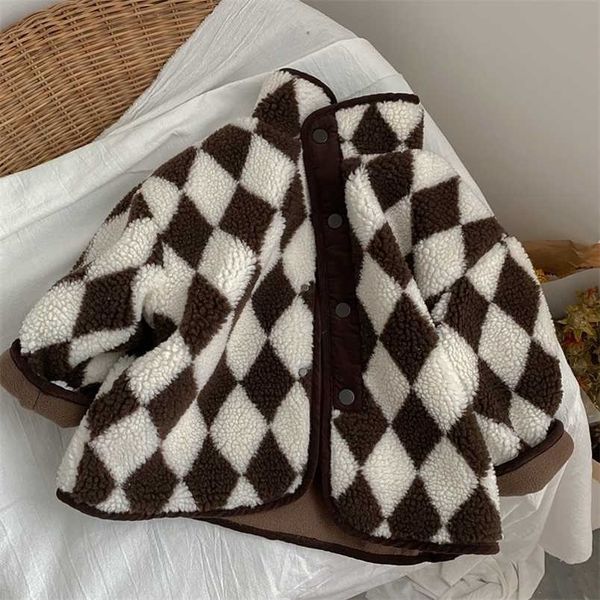 baby boys lamb fleece coats winter korean style children plaid thicken warm outerwear kids clothes 211203, Blue;gray
baby boys lamb fleece coats winter korean style children plaid thicken warm outerwear kids clothes 211203, Blue;gray