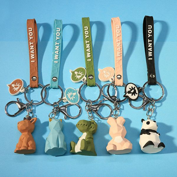 geometric section animal dinosaur rabbit keychain creative girl heart lovers bag pendant auto parts, Silver
geometric section animal dinosaur rabbit keychain creative girl heart lovers bag pendant auto parts, Silver