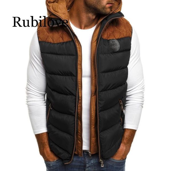 men's vests rubilove winter cotton fashion hooded coat men clothes 2021 outwear parkas jackets warm vest, Black;white
men's vests rubilove winter cotton fashion hooded coat men clothes 2021 outwear parkas jackets warm vest, Black;white