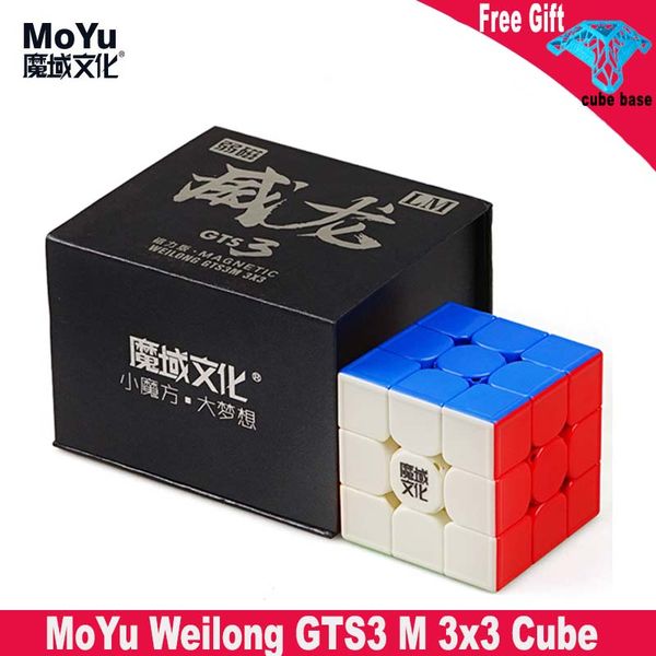 moyu weilong gts3 magnetic 3x3 gts3lm magic cube professional wca gts3 m 3x3x3 cubing speed magico cubo educational toy
moyu weilong gts3 magnetic 3x3 gts3lm magic cube professional wca gts3 m 3x3x3 cubing speed magico cubo educational toy