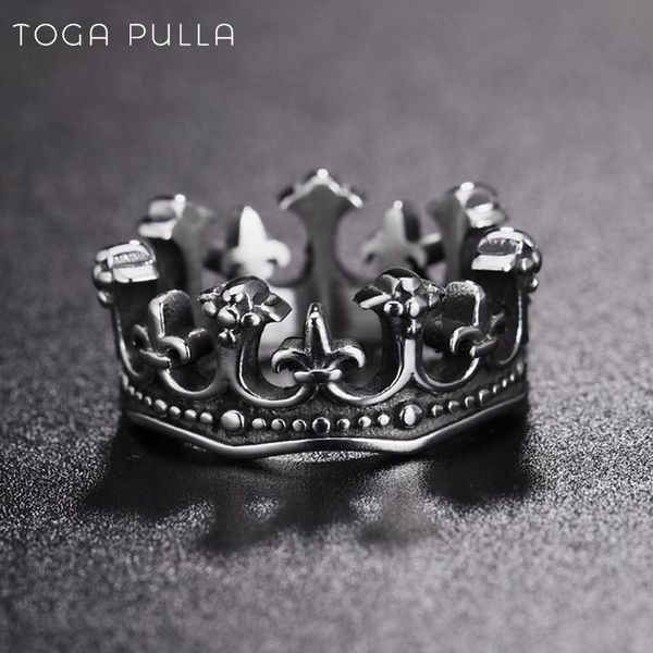 vintage gothic crown ring men women 316l stainless steel punk biker male hip hop jewelry size 7-13 cluster rings, Golden;silver
vintage gothic crown ring men women 316l stainless steel punk biker male hip hop jewelry size 7-13 cluster rings, Golden;silver