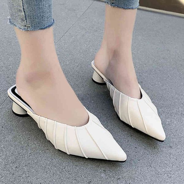 2021 women slippers elegant shallow muller sho low-heeled external wear pointed slip-on simple prom woman, Black
2021 women slippers elegant shallow muller sho low-heeled external wear pointed slip-on simple prom woman, Black