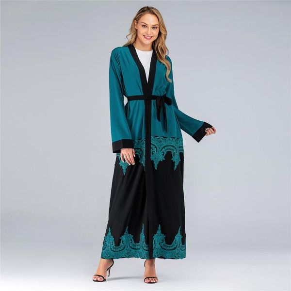 ethnic clothing muslim dress fashion middle east eid duabi abaya turkey robe lace stitching cardigan plus size loose belt donsignet, Red
ethnic clothing muslim dress fashion middle east eid duabi abaya turkey robe lace stitching cardigan plus size loose belt donsignet, Red