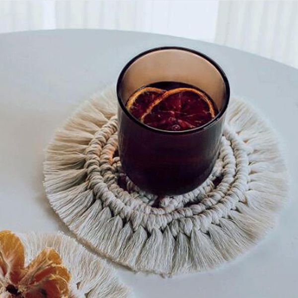 mats & pads hand woven placemats table macrame heat-insulating non-slip tea cup for home restaurant ornament
mats & pads hand woven placemats table macrame heat-insulating non-slip tea cup for home restaurant ornament