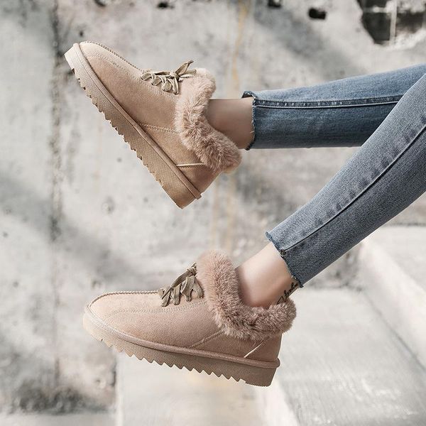 boots autumn and winter 2021 snow women's ankle lace-up non-slip low cut add velvet to keep warm platform women, Black
boots autumn and winter 2021 snow women's ankle lace-up non-slip low cut add velvet to keep warm platform women, Black