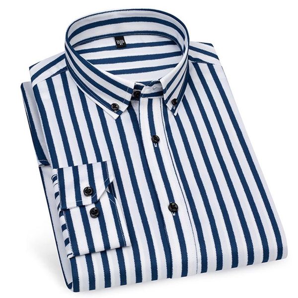 men's casual shirts long sleeve no iron striped button up square collar soft skin style daily business dress clothing, White;black
men's casual shirts long sleeve no iron striped button up square collar soft skin style daily business dress clothing, White;black