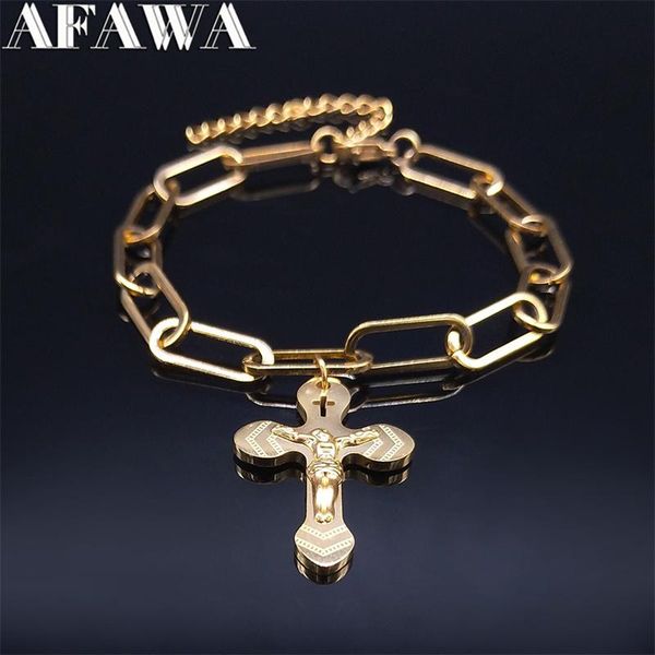 charm bracelets christian jesus stainless steel cross bracelet gold color religion for women/men jewelry pulseira b6016s02, Golden;silver
charm bracelets christian jesus stainless steel cross bracelet gold color religion for women/men jewelry pulseira b6016s02, Golden;silver