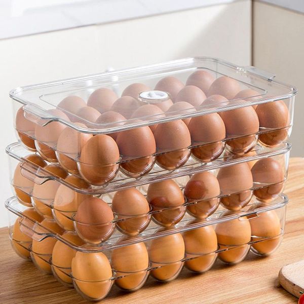 kitchen storage & organization clear covered egg holders for refrigerator 24 holder tray box dispenser stackable plastic eggs containers ts2
kitchen storage & organization clear covered egg holders for refrigerator 24 holder tray box dispenser stackable plastic eggs containers ts2