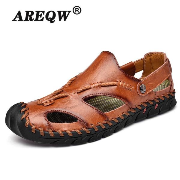 sandals men genuine leather cowhide summer quality beach slippers casual outdoor sneakers shoes, Black
sandals men genuine leather cowhide summer quality beach slippers casual outdoor sneakers shoes, Black