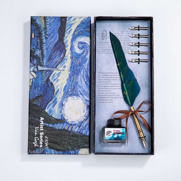 the pen european style feather pen box set creative gift dipping pen set
the pen european style feather pen box set creative gift dipping pen set