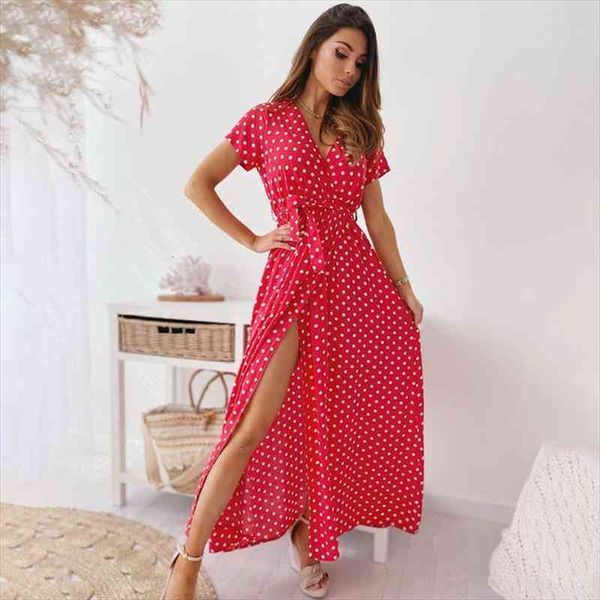 summer dress women fashion casual v-neck lace up short sleeve polka dot split fork beach party long dresses robe femme, Black;gray
summer dress women fashion casual v-neck lace up short sleeve polka dot split fork beach party long dresses robe femme, Black;gray