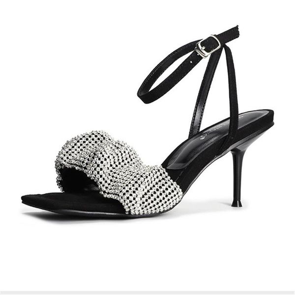 sandals women's shoes summer style fairy word with rhinestones stiletto square toe king high-heeled, Black
sandals women's shoes summer style fairy word with rhinestones stiletto square toe king high-heeled, Black