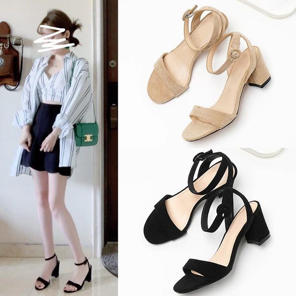 dress shoes summer sandals women 2021 tip leakage toe fashion commuting high heels buckled fairy style casual with thick, Black
dress shoes summer sandals women 2021 tip leakage toe fashion commuting high heels buckled fairy style casual with thick, Black