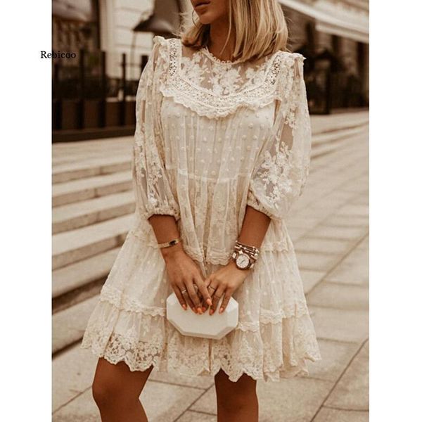 casual dresses white lace dress women fashion 3/4 sleeve plus size a line o-neck summer, Black;gray
casual dresses white lace dress women fashion 3/4 sleeve plus size a line o-neck summer, Black;gray