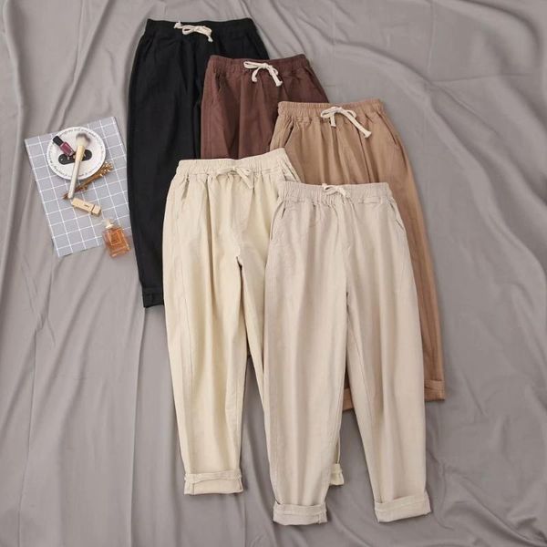 women's pants & capris summer and spring elastic waist long women regular solid color outwear, Black;white
women's pants & capris summer and spring elastic waist long women regular solid color outwear, Black;white