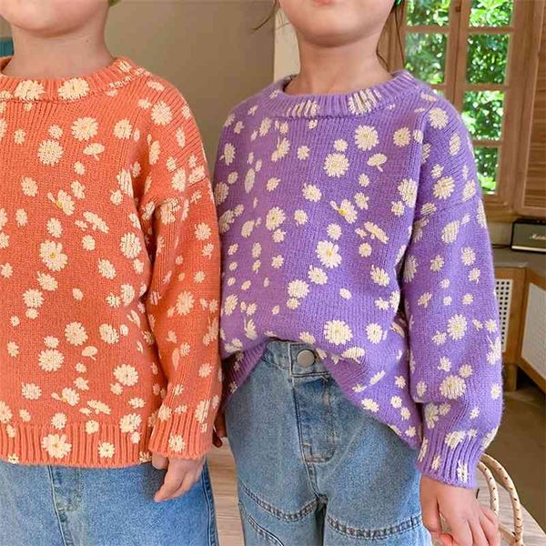 autumn winter children fashion daisy printed long sleeve sweaters boys girl warm 4 colors knitted sweater 210708, Blue
autumn winter children fashion daisy printed long sleeve sweaters boys girl warm 4 colors knitted sweater 210708, Blue