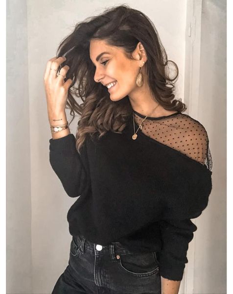 women knitted slim mesh patchwork sweater 2021 autumn winter casual round neck long sleeve pullover jumper femme women's sweaters, White;black
women knitted slim mesh patchwork sweater 2021 autumn winter casual round neck long sleeve pullover jumper femme women's sweaters, White;black