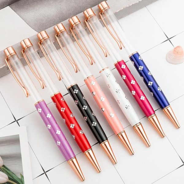 pcs/lot creative transparent flower metal ballpoint pen cute diamond diy ball pens office school writing supplies, Blue;orange
pcs/lot creative transparent flower metal ballpoint pen cute diamond diy ball pens office school writing supplies, Blue;orange