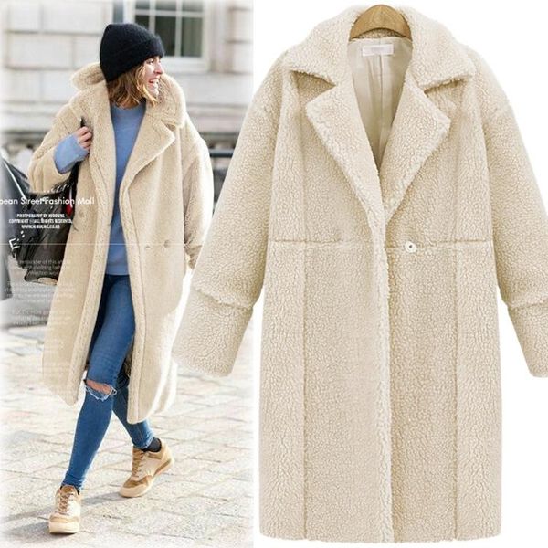 women's trench coats winter 2021 fashion lapel imitation lamb wool overcoat cardigan women clothing long-sleeved cashmere v-neck jacket, Tan;black
women's trench coats winter 2021 fashion lapel imitation lamb wool overcoat cardigan women clothing long-sleeved cashmere v-neck jacket, Tan;black