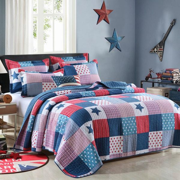 comforters & sets quality blue print quilt set 3pc quilted bedding cotton quilts bedspread bed covers pillowcase queen size 200*230cm coverl
comforters & sets quality blue print quilt set 3pc quilted bedding cotton quilts bedspread bed covers pillowcase queen size 200*230cm coverl