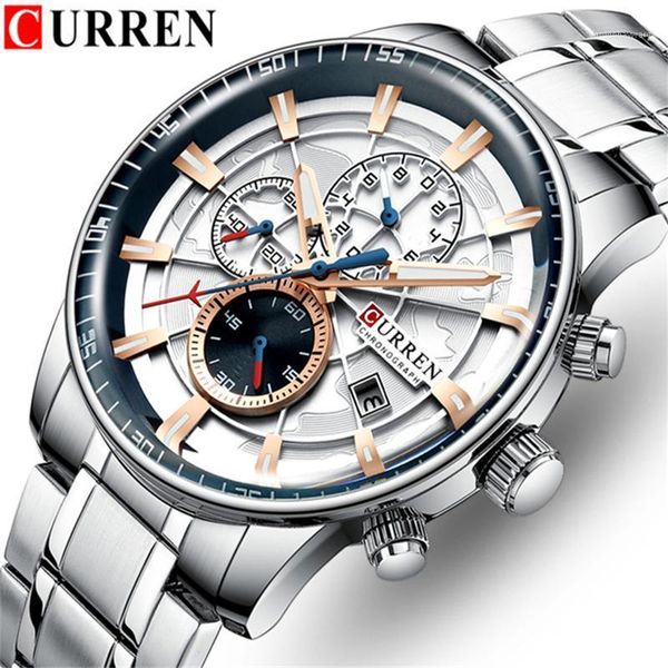 wristwatches curren mens watches men's sport military watch men stainless steel waterproof quartz relogio masculino, Slivery;brown
wristwatches curren mens watches men's sport military watch men stainless steel waterproof quartz relogio masculino, Slivery;brown