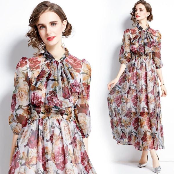 casual dresses simgent maxi dress women bow neck three quarter sleeve silk chiffon print a line summer vestidos robe femme sg17221, Black;gray
casual dresses simgent maxi dress women bow neck three quarter sleeve silk chiffon print a line summer vestidos robe femme sg17221, Black;gray