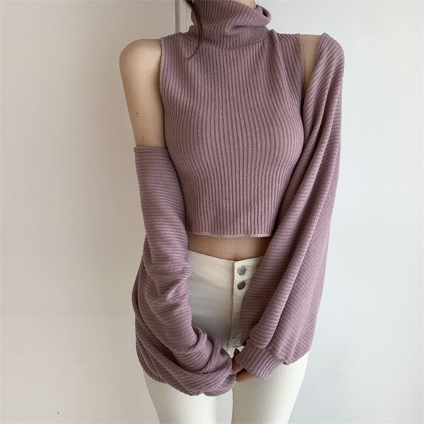 comelturtleneck pullovers vest knitted sweaters retro loose female jumper femme clothe with bat sleeve shawl 210515, White;black
comelturtleneck pullovers vest knitted sweaters retro loose female jumper femme clothe with bat sleeve shawl 210515, White;black