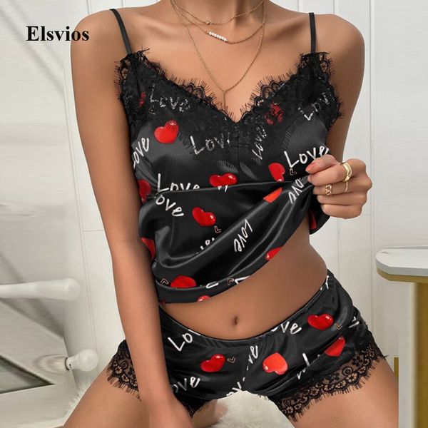 bustiers & corsets summer satin soft two piece set pajamas women v-neck vest + lace shorts homewear suits love heart prin, Black;white
bustiers & corsets summer satin soft two piece set pajamas women v-neck vest + lace shorts homewear suits love heart prin, Black;white