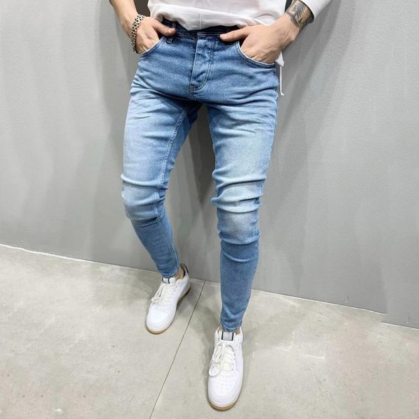 men's jeans men denim trousers skinny elasticity casual pocket solid color fashion streetwear biker pants vaqueros hombre 2021, Blue
men's jeans men denim trousers skinny elasticity casual pocket solid color fashion streetwear biker pants vaqueros hombre 2021, Blue
