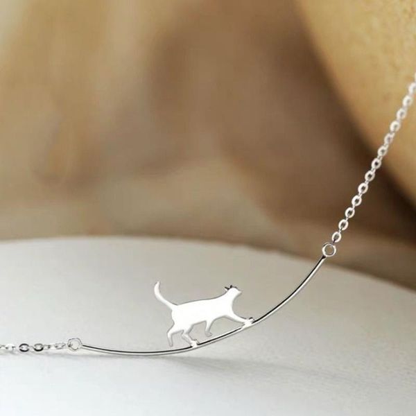 pendant necklaces 2021 style japanese and korean fashion ladies party festival alloy arc necklace trend ol cat clavicle chain, Silver
pendant necklaces 2021 style japanese and korean fashion ladies party festival alloy arc necklace trend ol cat clavicle chain, Silver