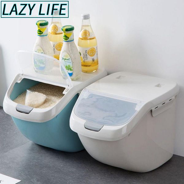 6kg rice storage box grain cereal dispenser flip lid organizer container portable kitchen tools bottles & jars
6kg rice storage box grain cereal dispenser flip lid organizer container portable kitchen tools bottles & jars