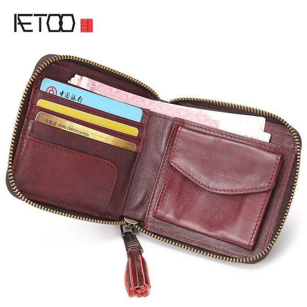 wallets aetoo korean version of the retro small wallet kraft square change purse tassel duo leather card zipper ladies vintage, Red;black
wallets aetoo korean version of the retro small wallet kraft square change purse tassel duo leather card zipper ladies vintage, Red;black