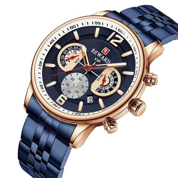 wristwatches reward brand mens watches luxury quartz blue watch full steel men chronograph waterproof business wrist relogio masculino, Slivery;brown
wristwatches reward brand mens watches luxury quartz blue watch full steel men chronograph waterproof business wrist relogio masculino, Slivery;brown