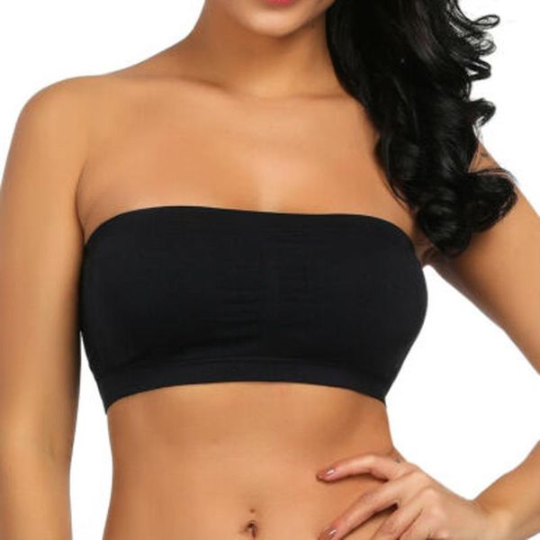 bras double layers plus size strapless bra bandeau tube removable padded stretchy seamless ropa interior mujer, Red;black
bras double layers plus size strapless bra bandeau tube removable padded stretchy seamless ropa interior mujer, Red;black