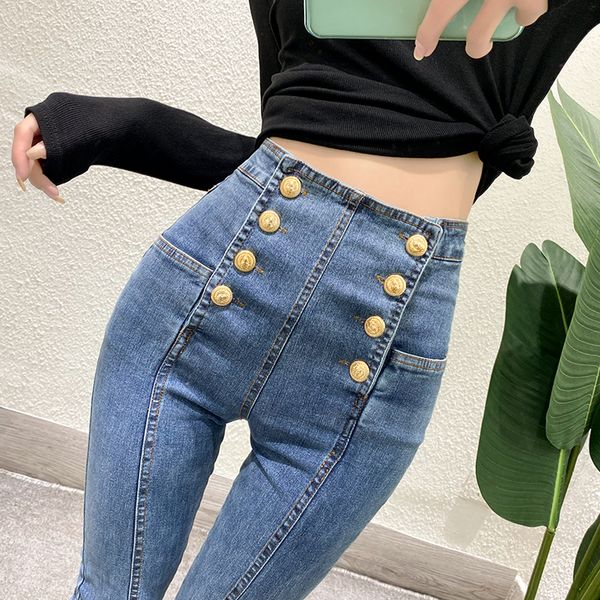 jeans for women high waist elastic stretch jeans female washed slim chic buttons denim skinny pencil pants autumn winter, Blue
jeans for women high waist elastic stretch jeans female washed slim chic buttons denim skinny pencil pants autumn winter, Blue