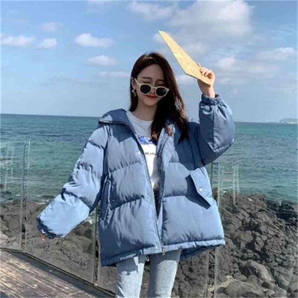 women fashion 7 colors winter hooded puffer jacket korean female loose long sleeve coat harajuku warm oversize parkas 210517, Black
women fashion 7 colors winter hooded puffer jacket korean female loose long sleeve coat harajuku warm oversize parkas 210517, Black