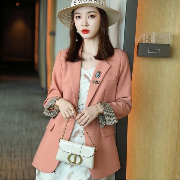 women's suits & blazers jacket fashion pockets elegant pink coat ol styles autumn winter for women business work blaser outwear, White;black
women's suits & blazers jacket fashion pockets elegant pink coat ol styles autumn winter for women business work blaser outwear, White;black