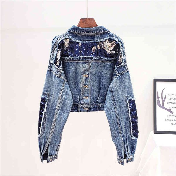 women's jackets jean jacket, spring/autumn , bat sleeve, turtleneck, sequins, short fashion, 3aj633 hvzj, Black;brown
women's jackets jean jacket, spring/autumn , bat sleeve, turtleneck, sequins, short fashion, 3aj633 hvzj, Black;brown